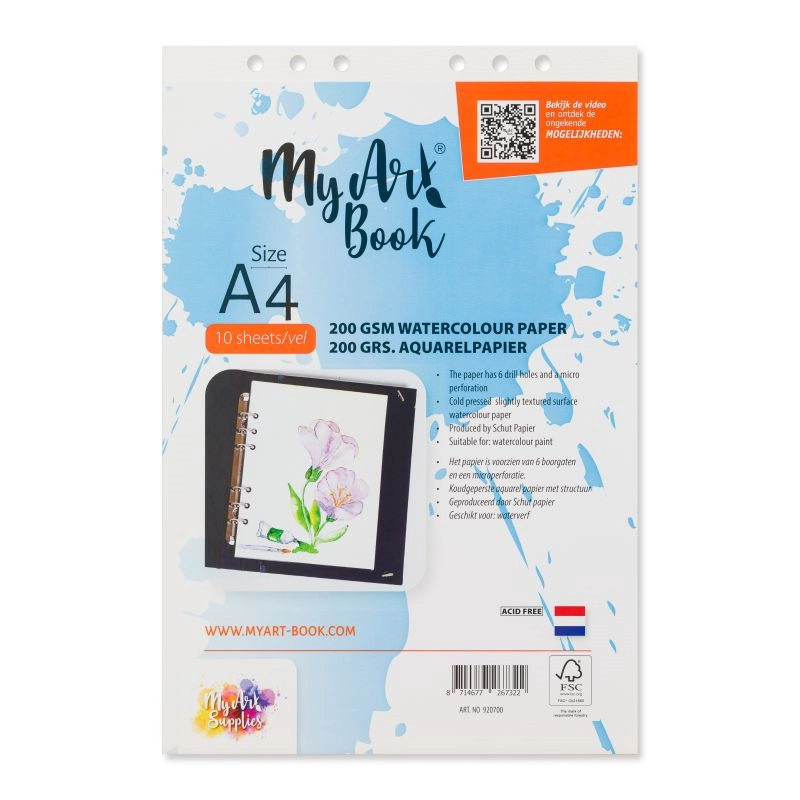 Een MyArt®Book 200 grams aquarel papier A4 koop je bij Terpen Tijn